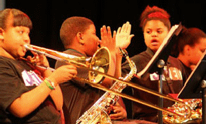 Seattle Jazz Ed program supported by the Laucks Foundation
